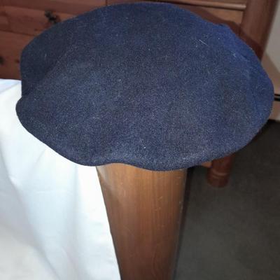 Two vintage Baret hats - RARE Chirola veritable foulard Basque Pure Laine Biset Paris - and Luton Knitting Co. Ltd. Barets Knitted...