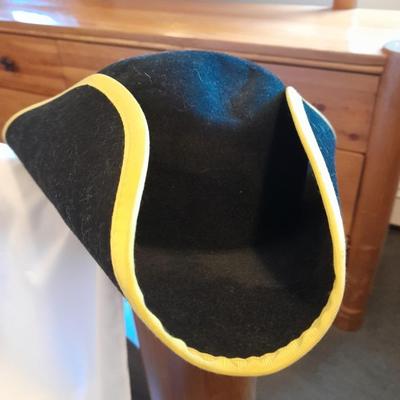 Three hats for Halloween? - Pat's Hats Tyrolean Bavarian Alpine Hat Green Felt - Tricorn hat - and Penn college? hat