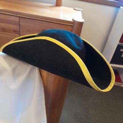 Three hats for Halloween? - Pat's Hats Tyrolean Bavarian Alpine Hat Green Felt - Tricorn hat - and Penn college? hat