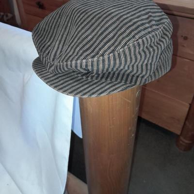 Two vintage hats - Snow Pine 100% cotton and leather lined brown cap