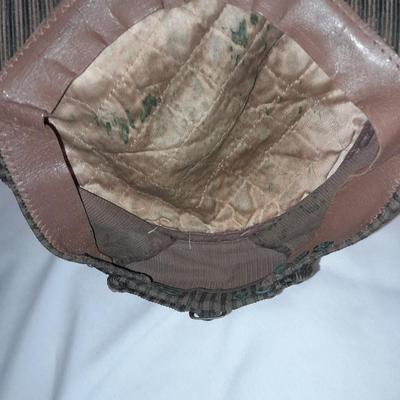 Two vintage hats - Snow Pine 100% cotton and leather lined brown cap