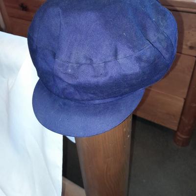 Two vintage hats - Snow Pine 100% cotton and leather lined brown cap