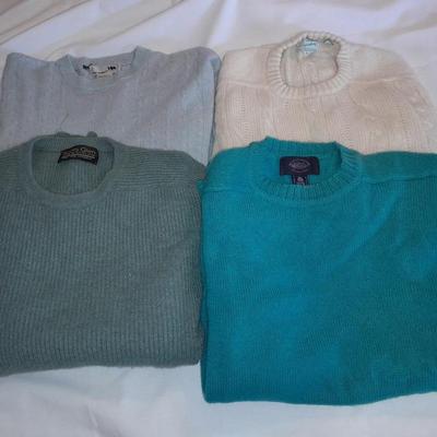 Four vintage Men's sweaters - wool Denver dry good - Brigadoon - Scots Glen Scotland - I levrieri CASHMERE & WOOL