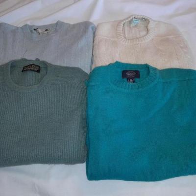 Four vintage Men's sweaters - wool Denver dry good - Brigadoon - Scots Glen Scotland - I levrieri CASHMERE & WOOL