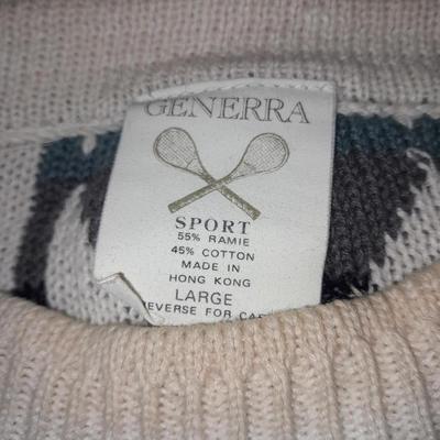 Three vintage Men's sweaters - Generra - Alpaca Imports - White no tag