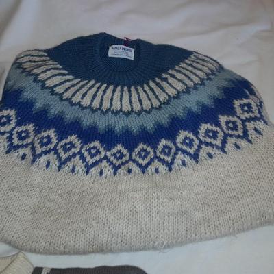 Three vintage Men's sweaters - Generra - Alpaca Imports - White no tag
