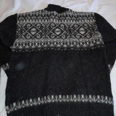 Icewear pure Hew Wool zip up jacket Large with 100% pure Wool scarf Millars Made in Ireland