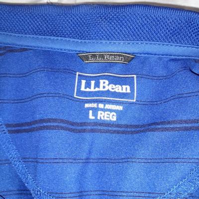 Six mens tops - two Under armor heatgear- Copper fit - LL Bean - Victorinox Most size Large
