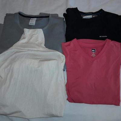 Women's tops Thermafit Nike - REI - Columbia make your own heat - Sportsilke 100% silk turtle neck