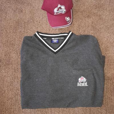 Colorado Avalanche Cap and Concepts sport sweater