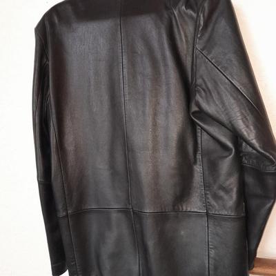 Men's Jhane Barnes leather coat Size 40