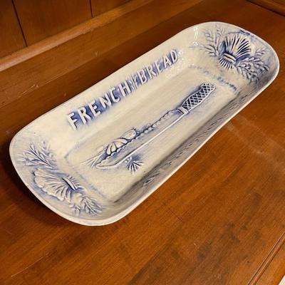 California pottery French bread plate