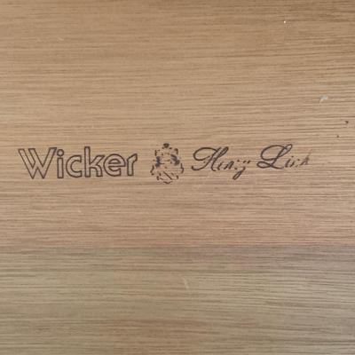 Henry Link Wicker Nightstand with Wicker Armchair (B1-KW)