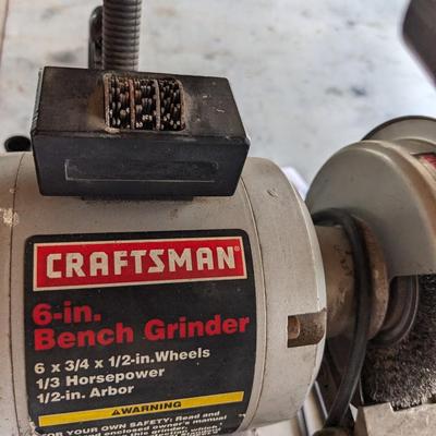 Craftsman 6" Bench Grinder on Free Standing Pedestal