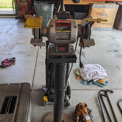 Craftsman 6" Bench Grinder on Free Standing Pedestal