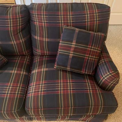 Plaid Loveseat by Temple (D2-KW)