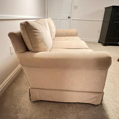 Buff Velour Sofa (BA-RG)