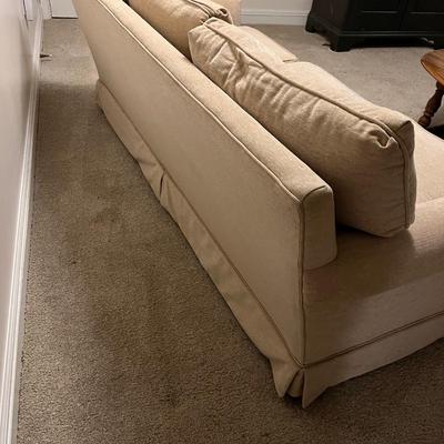 Buff Velour Sofa (BA-RG)