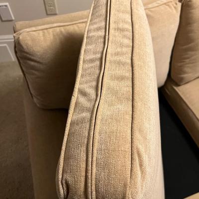 Buff Velour Sofa (BA-RG)