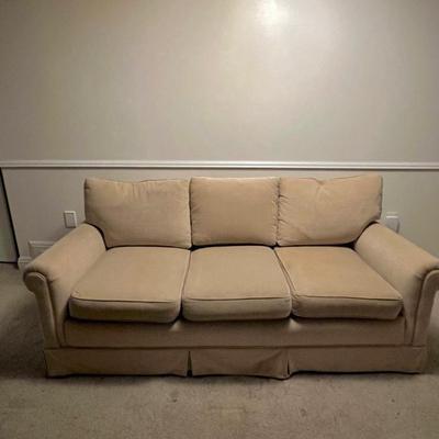 Buff Velour Sofa (BA-RG)