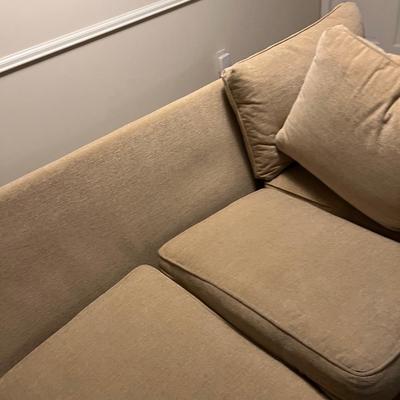 Buff Velour Sofa (BA-RG)