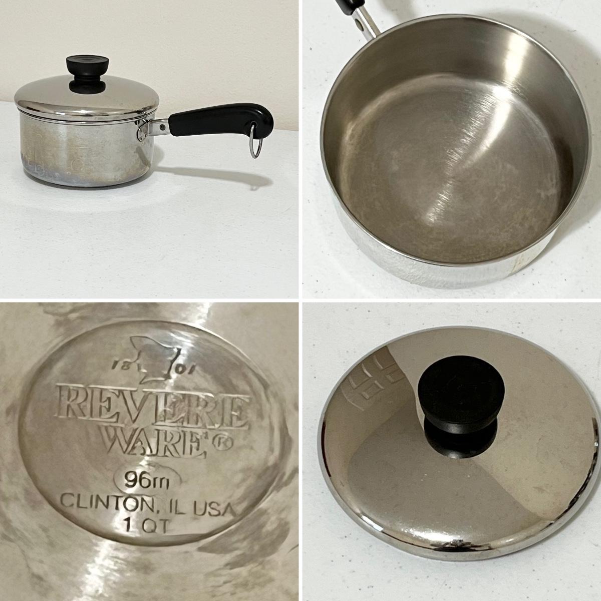 REVERE WARE ~ Six (6) Piece Stainless Steel Cookware Set