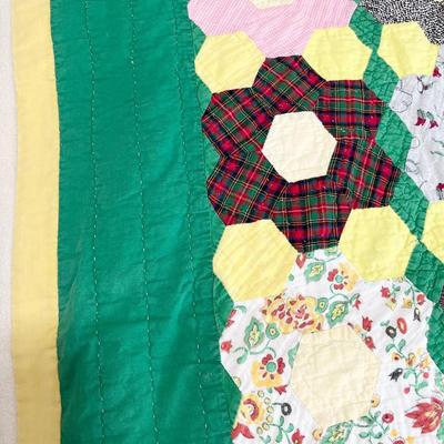 Granny's Homemade Hexagon Quilt ~ *Read Details