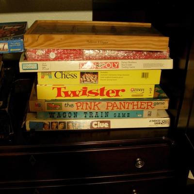 Monopoly Chair with Board games lot