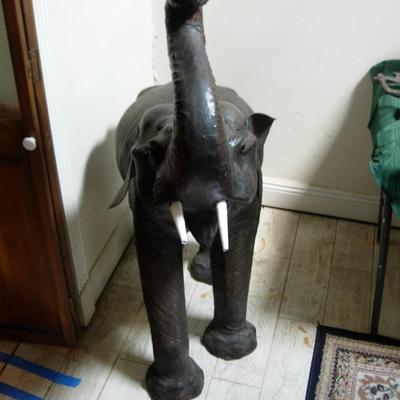 Life size Leather Baby Elephant