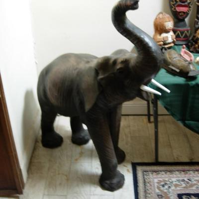 Life size Leather Baby Elephant