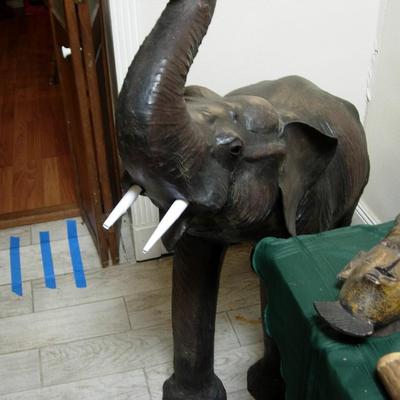 Life size Leather Baby Elephant