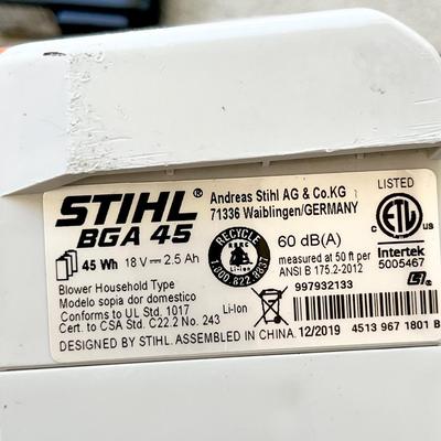 STIHL ~ BGA 45 ~ Battery Handheld Leaf Blower