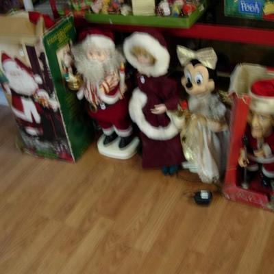 Animated Christmas characters lot
