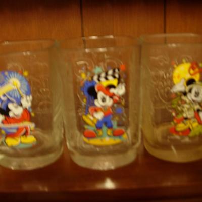 6 McDonalds Micky Mouse glasses