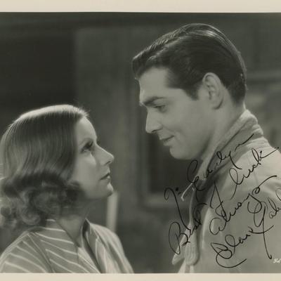 Clark Gable signed movie photo