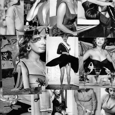 Sophia Loren
photo collage reprint 