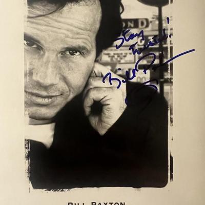 Traveller Bill Paxton signed movie photo