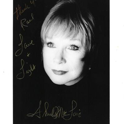 Shirley MacLaine signed photo