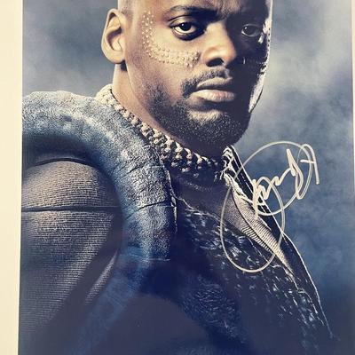 Black Panther Daniel Kaluuya signed movie photo