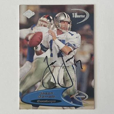 Dallas Cowboys Jason Garrett 1998 Collector's Edge #37 signed trading card