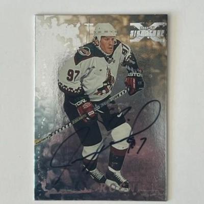 Phoenix Coyotes Jeremy Roenick 1998 In The Game #107 signed trading card 