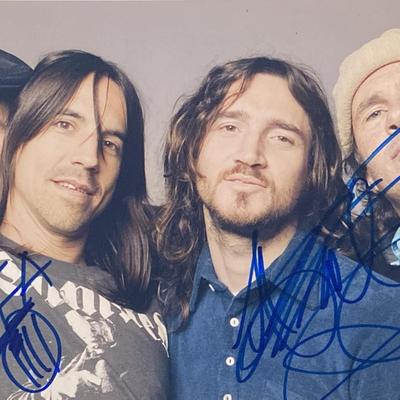 Red Hot Chili Peppers signed photo