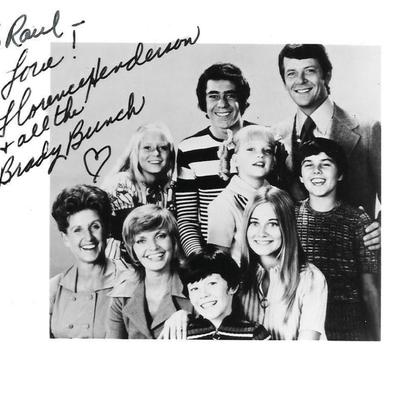 The Brady Bunch Florence Henderson signed card
