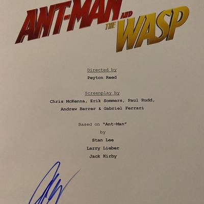 Ant-Man and the Wasp signed script cover