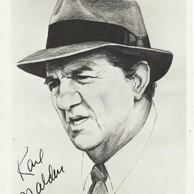 Karl Malden signed photo