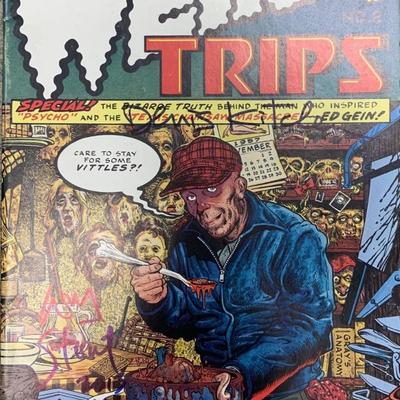 Weird Trips signed comic book