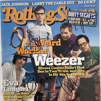 Weezer signed Rolling Stone Magazine