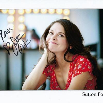 Sutton Foster signed photo