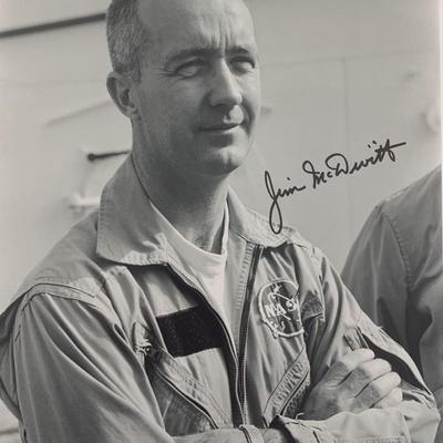 Apollo Astronaut Jim Mcdivitt signed photo