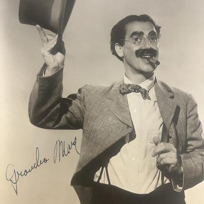 Groucho Marx signed photo
